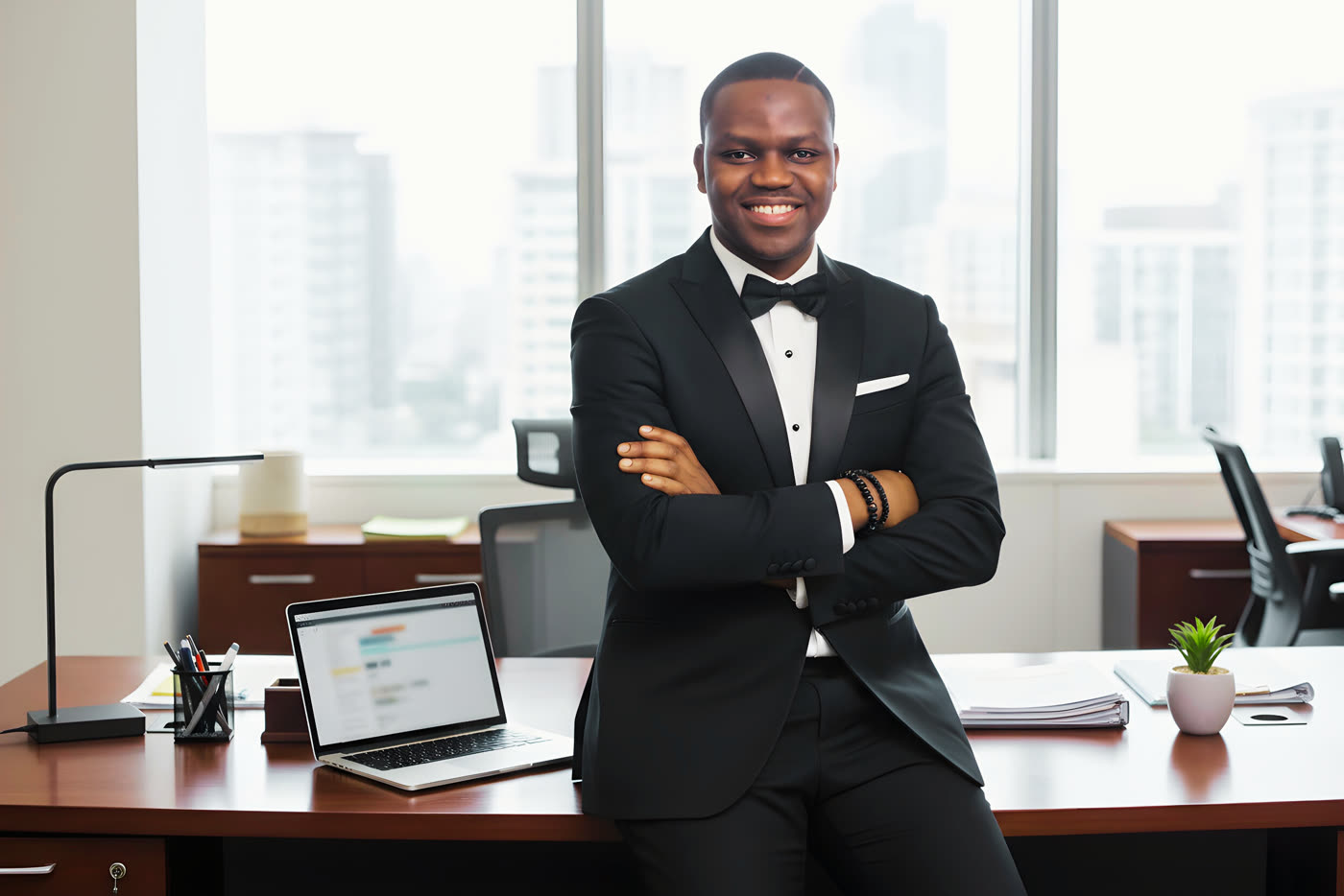 Conference delegate portrait